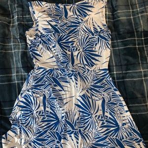A blue summer dress